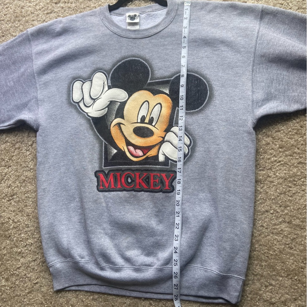 Vintage Disney Mickey Mouse Crewneck Sweater in grey size large - Picture 8 of 13